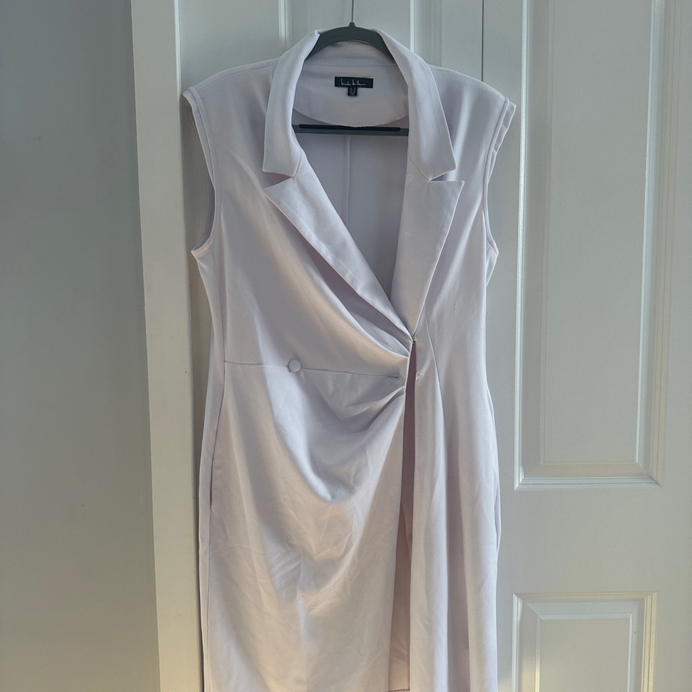 Elegant White Blazer Dress